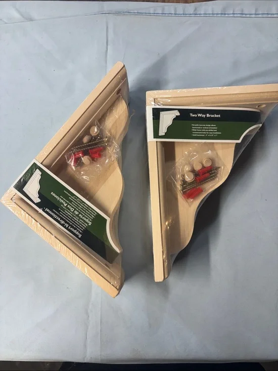 Waddell Cream Two-Way Wall Bracket Pair