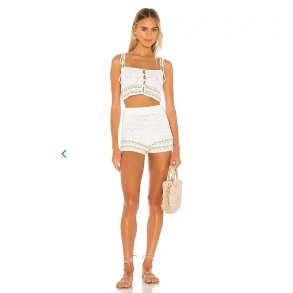 Lovers and‎ Friends Mes Amis Crochet Shorts Large