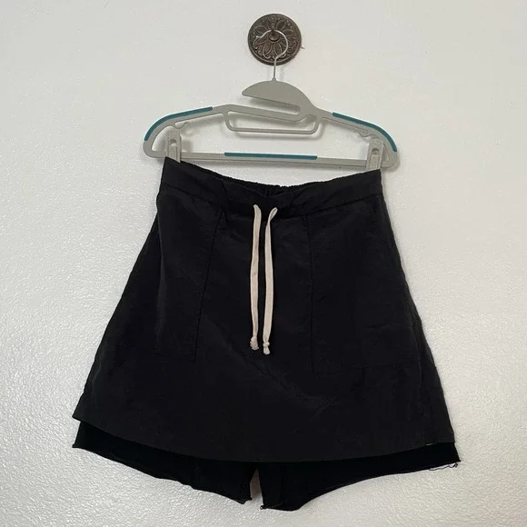 CLHU‎ Clothes For Humans Black Skort Draw String