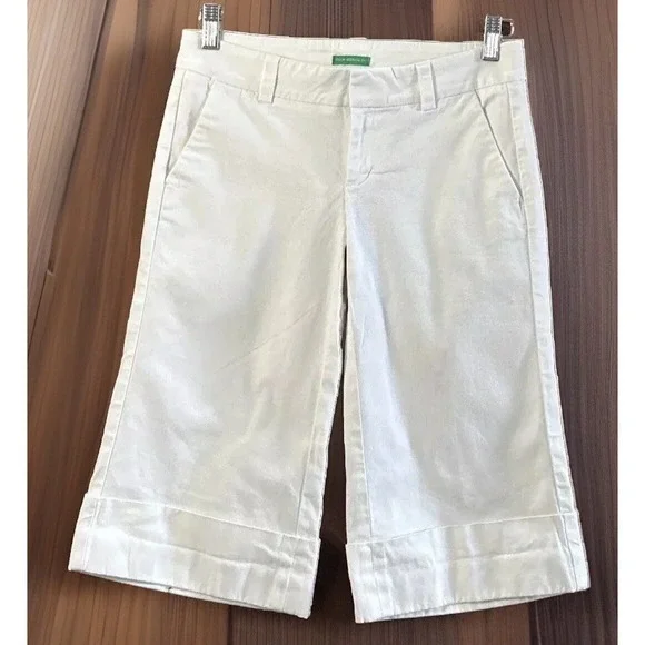 Lilly Pulitzer White Palm Beach Fit Cuffed Crop Bermudas‎ - Size 2 EC