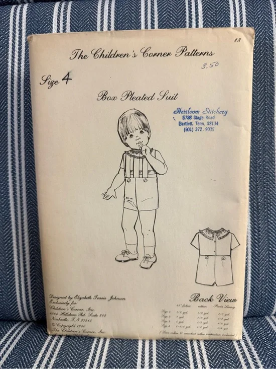 The Children's Corner Pattern Box Pleated Suit - 4