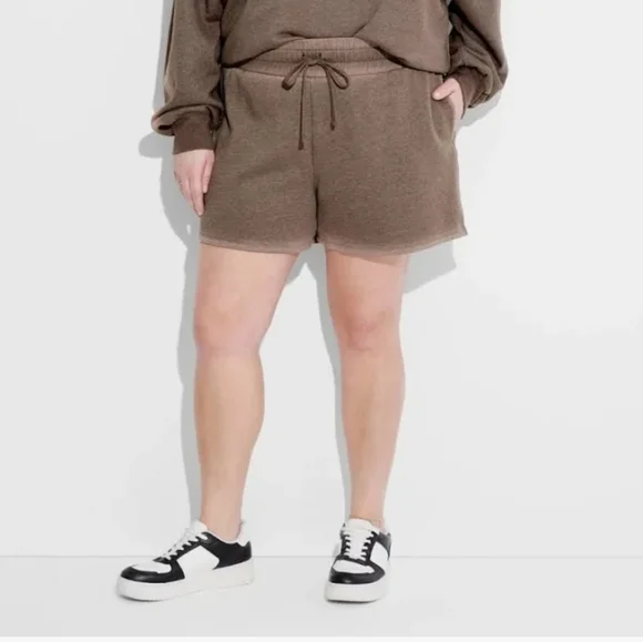 Women's Pull-On Perfect Fleece Shorts - Wild Fable Pewter S