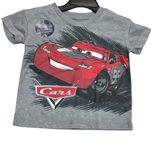 Disney Cars Kids T-Shirt - Red and Gray