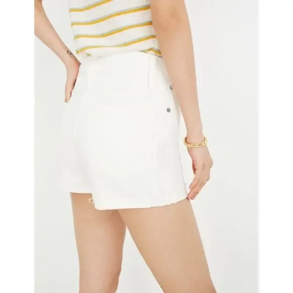 NWT! Madewell High-Rise Denim Shorts in Tile‎ White SIZE-23