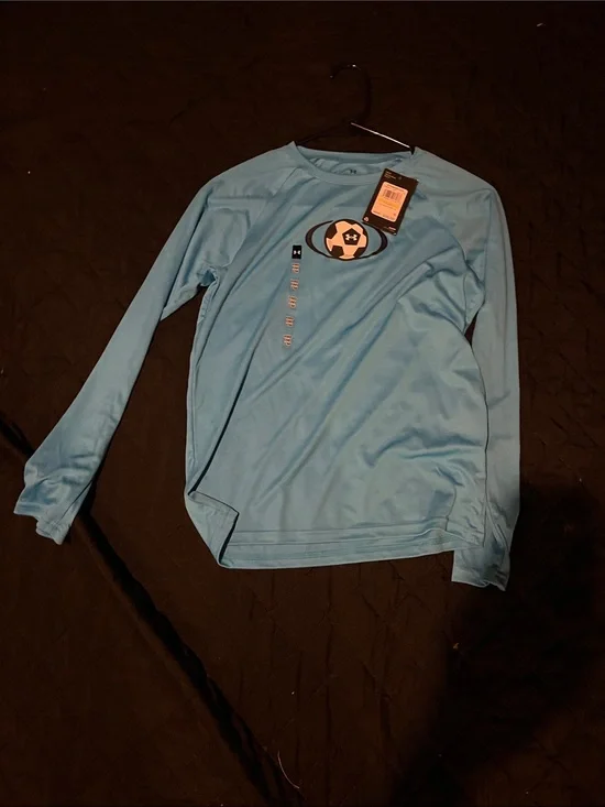 Under Armour Light Blue Long-Sleeve Performance Tee