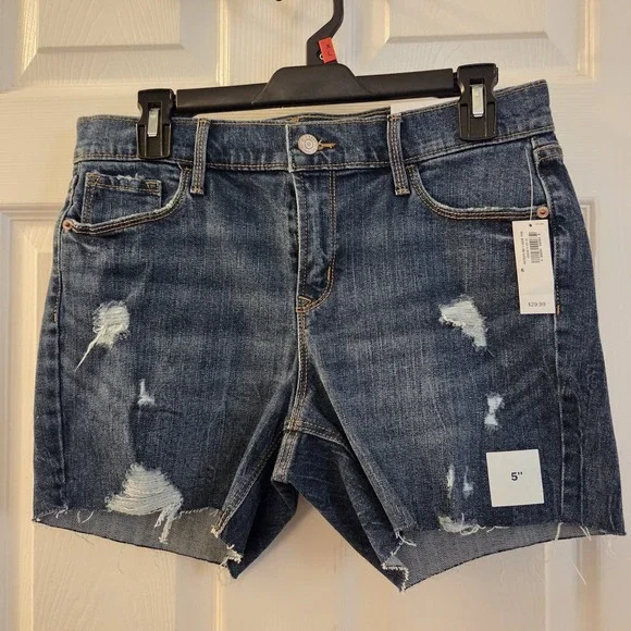 Old Navy sz 6‎ cut off jean shorts NWT 5