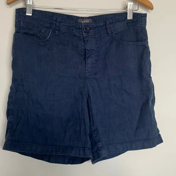 NYDJ Dark Wash Chambray Shorts Sz 6 EUC