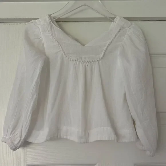 Janie and Jack Elegant White Blouse