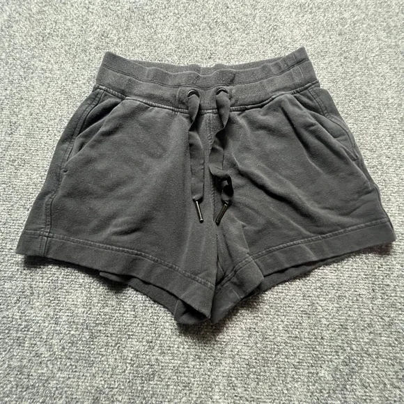 Athleta Balance 4 Shortie Black Tencel Blend Lounge Shorts XXS