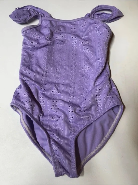 Girls' Purple Wonder Nation One-Piece Swimsuit