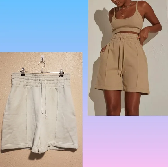 Misguided RE_STYLD High Waist Shorts‎ Size 8