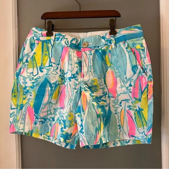 Lilly Pulitzer Jayne short - multi Beach & bae NWT - size 4