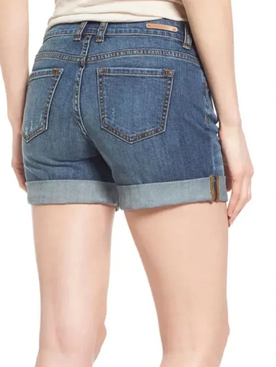Caslon Rolled Hem Boyfriend Jean Shorts NWT