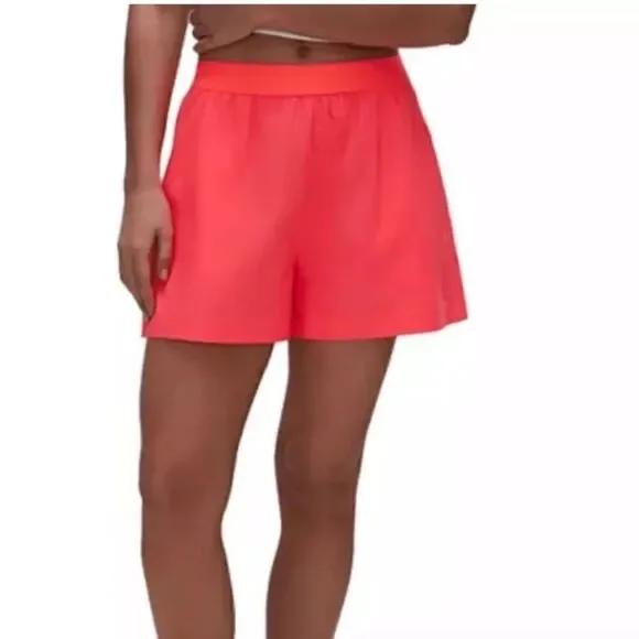 Good American Weekend Shorts Fiery Coral Size Small