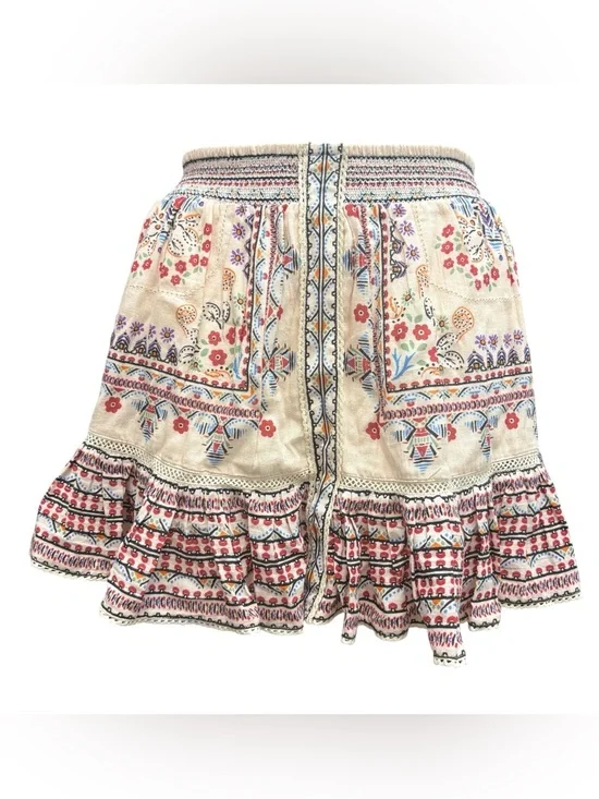 M.A.B.E. Eden Print Mini Skirt