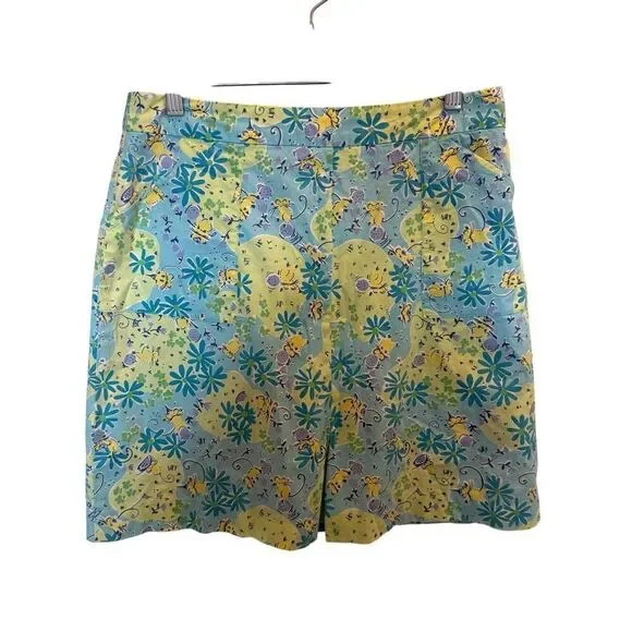Vintage Lilly Pulitzer green blue sea skort size 6