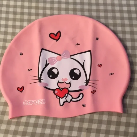 New Swimming cap for girl 8-10