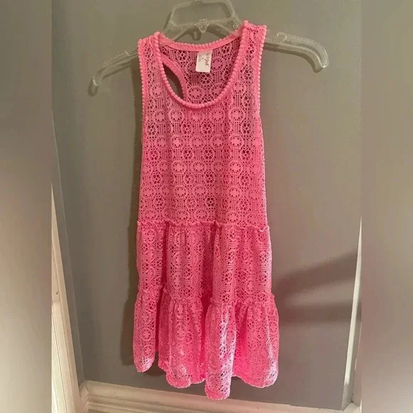 Cat & Jack Pink Kids Swim Coverup