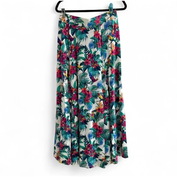 NEW Tommy Bahama‎ Jungle Tropical Floral Long Midi Skirt Women's Small 4/6 $148