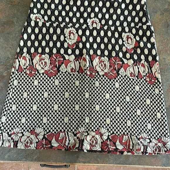 Louie et Lucie Paisley Knit Skirt Small