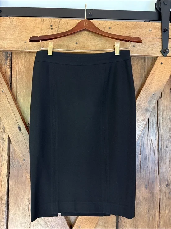 Laundry by Shelli Segal Size 4 Black Pencil Skirt