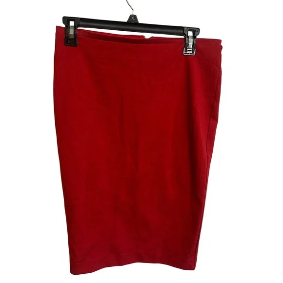 NWT Boden Pencil Skirt Womens 6R Red‎ Zip Back Vent Structured Office Outdoor