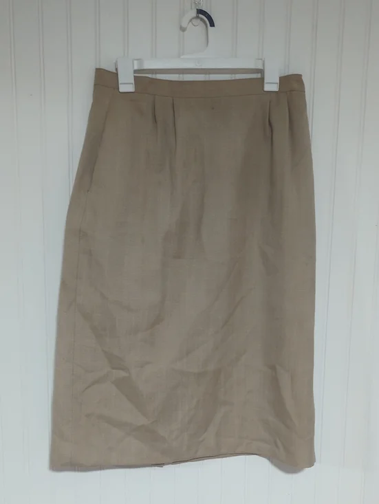 Worthington Classic Beige Pencil Skirt - Timeless Office Staple
