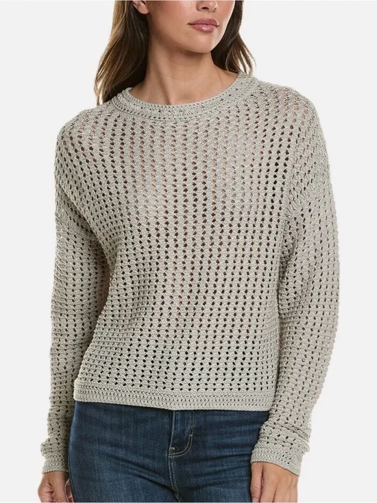NWT VINCE Women’s Crochet Sweater Size XS