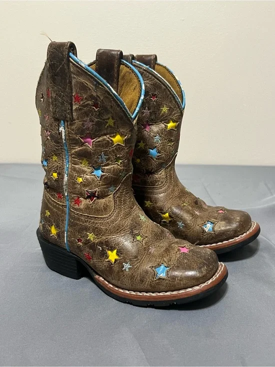 Dan Post Children’s Size 9d Star Leather Boots