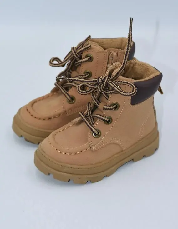 H&M Boy or Girl Warm-Lined Combat Boots Unisex Size 5.5