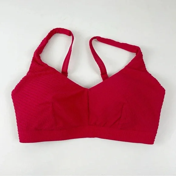 NEW Sea Level Swim Bikini Top Women’s Size 4 US Red Underwire Bralette NWOT