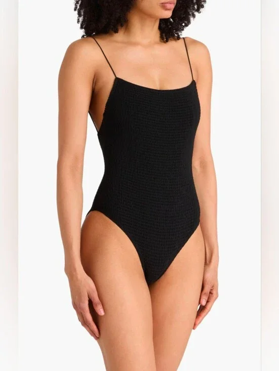 Toteme Smocked One-Piece Swimsuit - Size L
