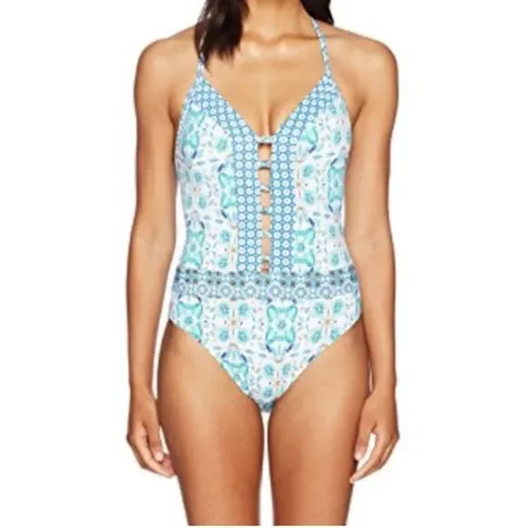 Bleu Rod Beattie Cross Back One Piece Swimsuit Women’s 6