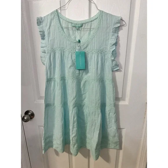 Melissa Odabash coverup Dress Pool Beachwear Rebekah Celeste Light Blue NWT Sz M