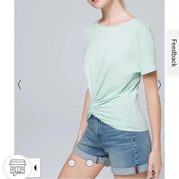 WHBM Twist Front Tee