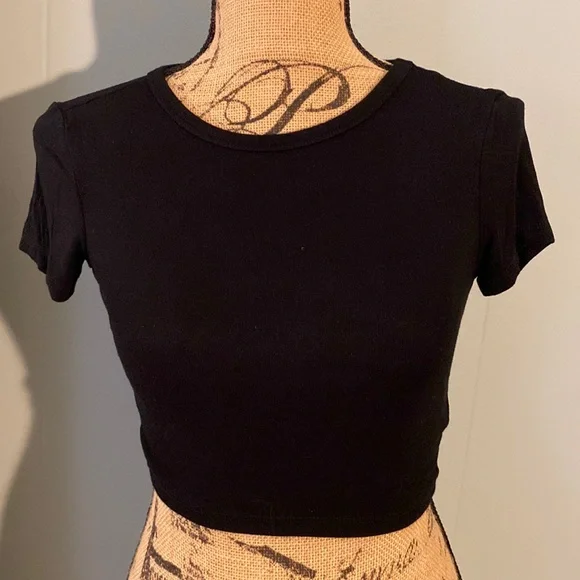 Zara Cropped 90's Stretch T Shirt