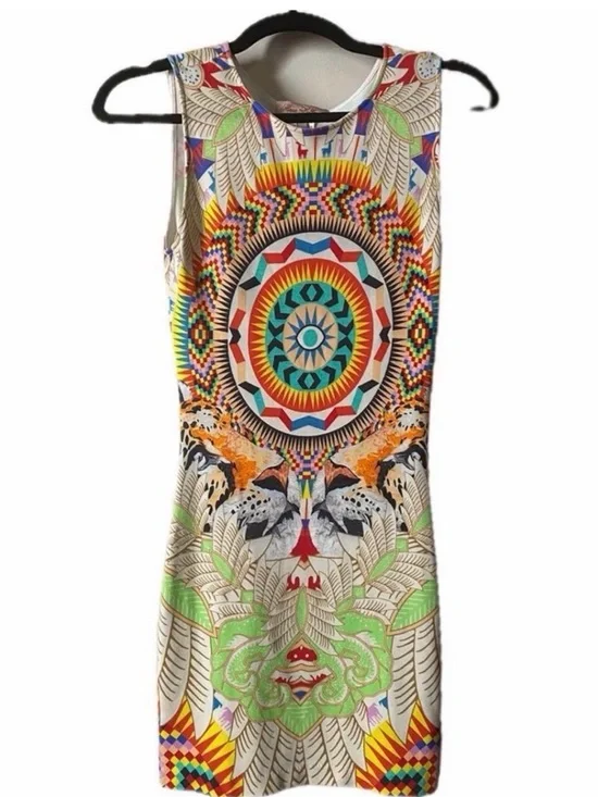 Mara Hoffman Multicolor Geometric & Nature Motif Tank