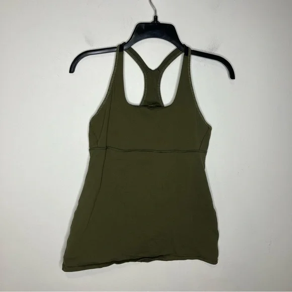 Lululemon Satnam tank olive green size‎ 10