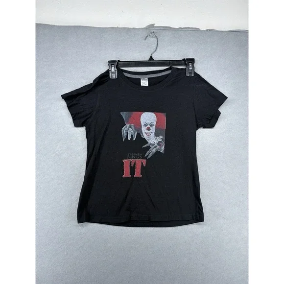 IT PENNYWISE T SHIRT TEE OFFICIAL RARE Sz S TIM CURRY 90's STEPHEN KING‎ HORROR
