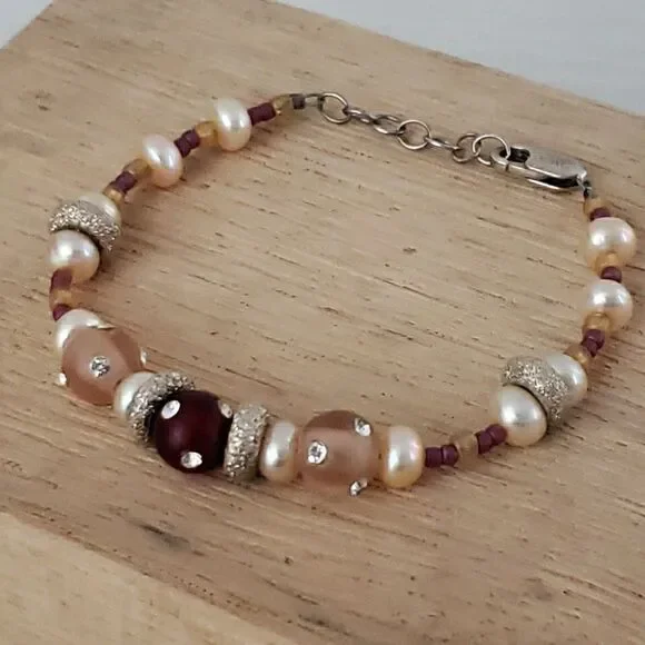Luxe Glass Bead & Faux Pearl  7