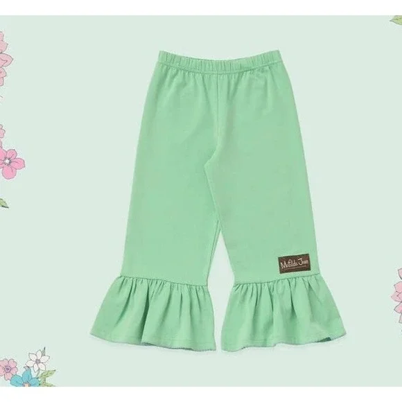 Matilda Jane Freeze Tag Big Ruffles‎ Green Girls Size 6 New