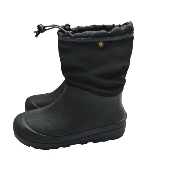 Bogs K Snow Shell Boots Youth Size 5 Black Waterproof Insulated Winter 72868-001