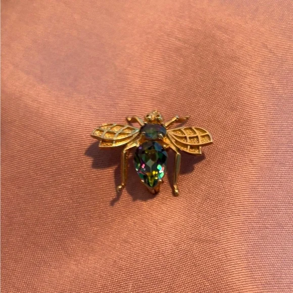 10k Gold and Topaz Bee Pin