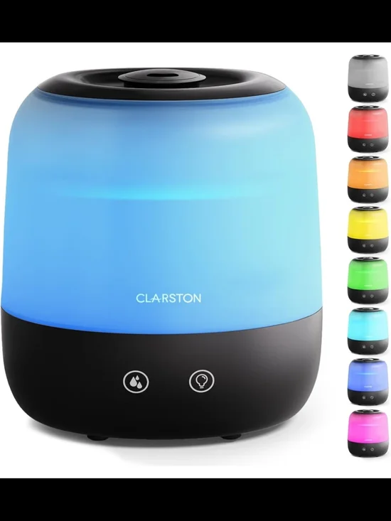 Clarston Blue Ultrasonic Essential Oil Diffuser & LED Night Light