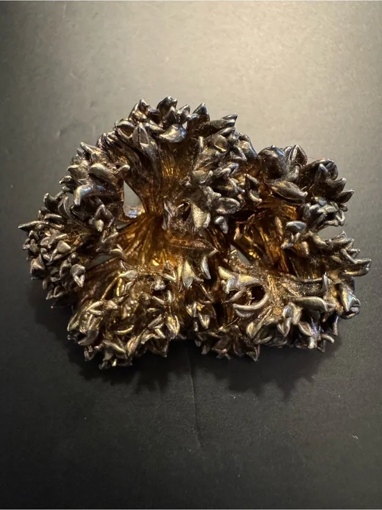 Vintage Flora Danica Eggert Denmark Sterling Silver Botanical Brooch