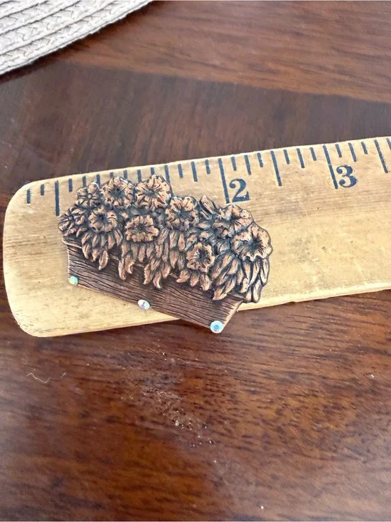 Vintage Brass Brooch