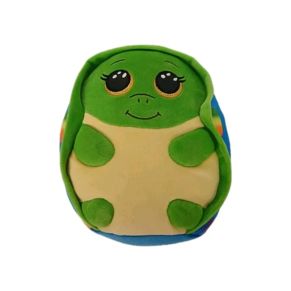 TY Beanie Squishies Plush‎ - SHRUGS Multicolored Turtle (10 inch) #Toy32