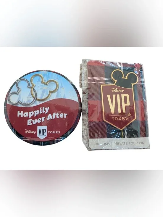 NEW IN PACKAGE Set Of Two VIP Disney World DisneylandTour Pins/Buttons