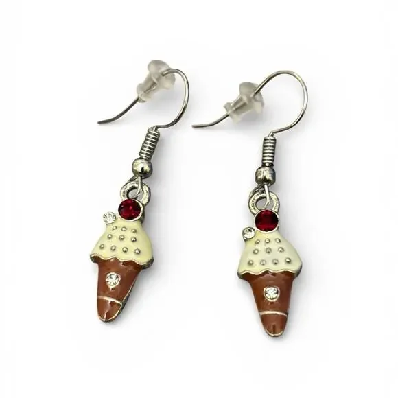 Ice Cream Cone‎ Earrings