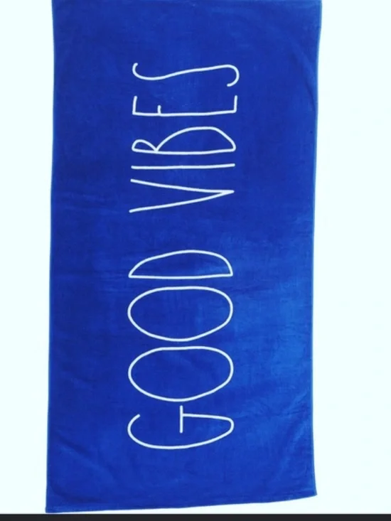 Rae Dunn Beach Towel Good Vibes